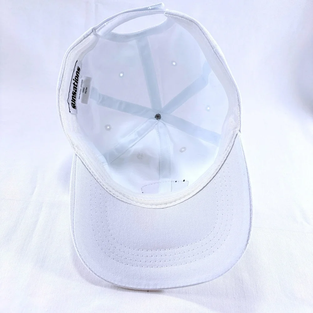North Carolina Outer Banks Shark Patch Sunsations White Baseball Dad Hat Cap